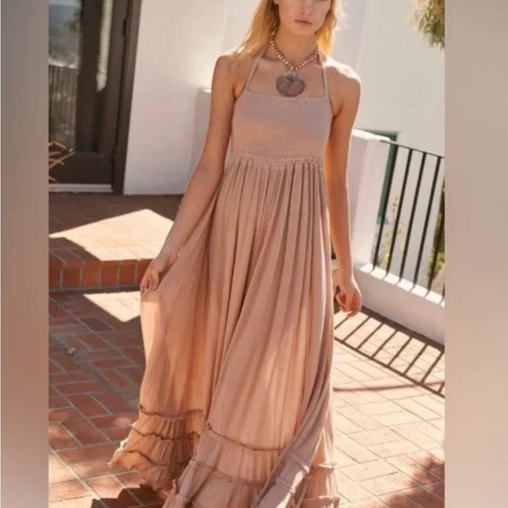 Free People Blush Pink Maxi Dress
